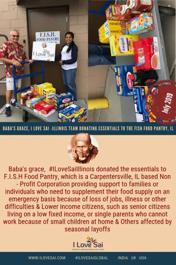 I Love Sai service announcement: Illinois — F.I.S.H. Food Pantry · July 2019