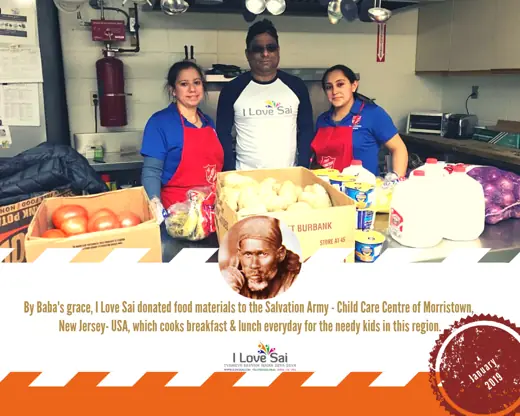 I Love Sai service announcement: New Jersey — Salvation Army Child Care Centre, Morristown · January 2019