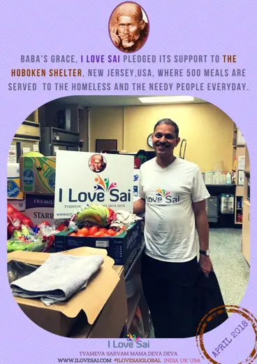 I Love Sai service announcement: New Jersey — The Hoboken Shelter · April 2018