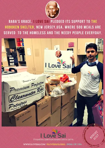 I Love Sai service announcement: New Jersey — The Hoboken Shelter · August 2017
