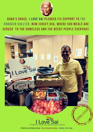 I Love Sai service announcement: New Jersey — The Hoboken Shelter · June 2018