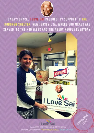 I Love Sai service announcement: New Jersey — The Hoboken Shelter · November 2017