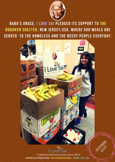 I Love Sai service announcement: New Jersey — The Hoboken Shelter · October 2017