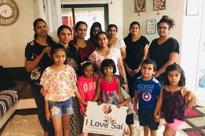 I Love Sai families and children gathered together